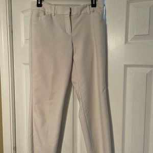 White ankle length dress pants from Express